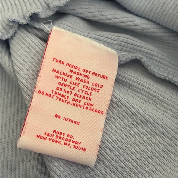 Ruby Rd. Blue Embellished Tank Top - Picture 5 of 8